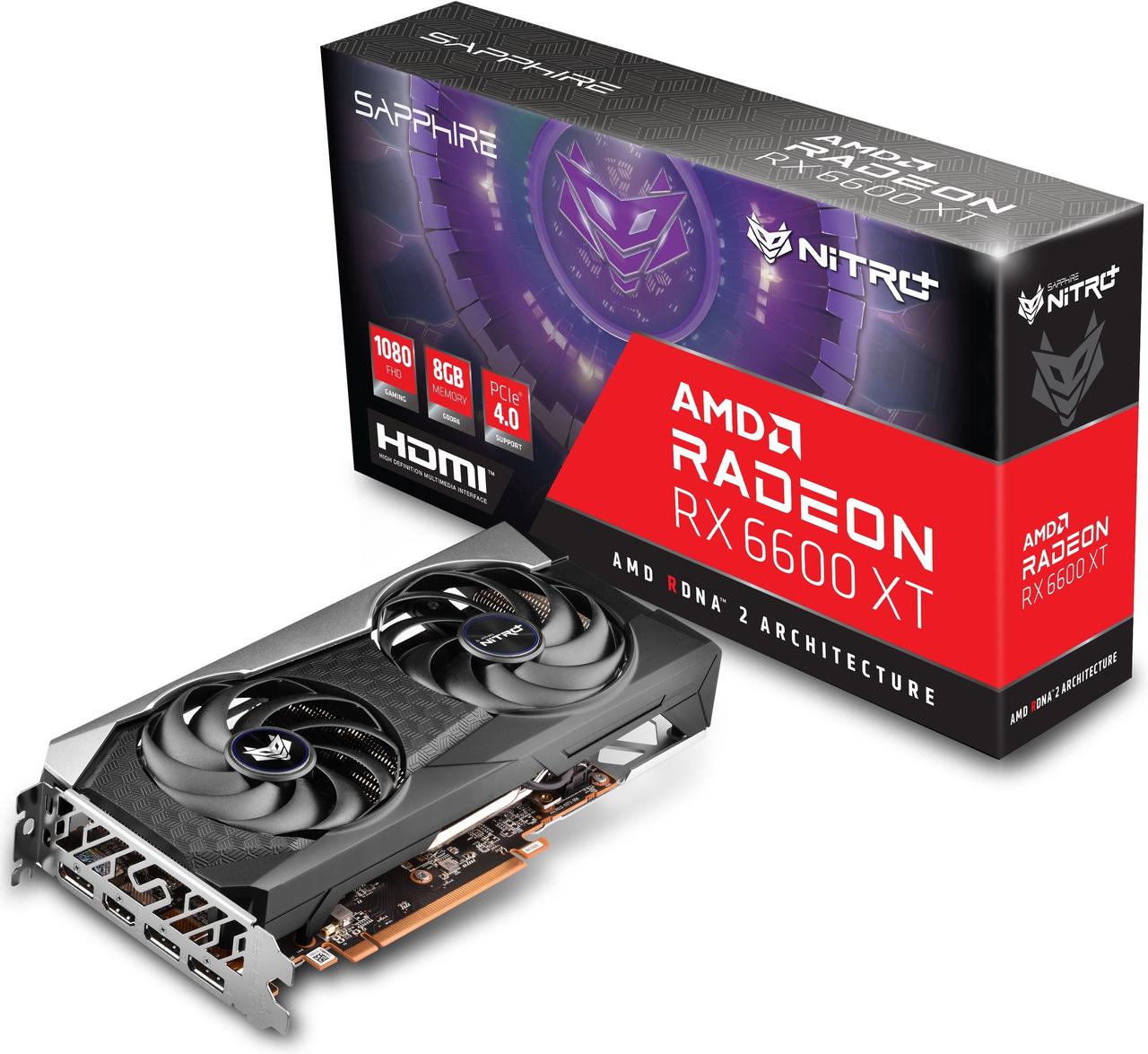 Видеокарта Sapphire Radeon RX 6600 XT NITRO+ (11309-01-20G) - фото 4 - id-p2035333017