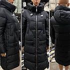 Жіноча куртка Зимова хакі р.42-50 Meajiateer пуховики подовжені, фото 3