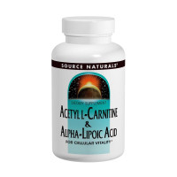 Амінокислота Source Naturals Ацетил-L-Карнітін та Альфа-Ліпоєва Кислота 650мг, 60 табл (SN1799), фото 1