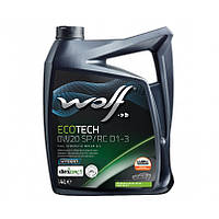 Wolf EcoTech 0W-20 SP/RC D1-3 4л (1049891) Синтетическое моторное масло Dexos1 Gen 3