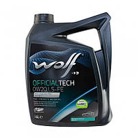 Wolf OfficialTech 0W-20 LS-FE 4л (8339370) Синтетична моторна олива BMW LONGLIFE-17FE+, MB 229.71