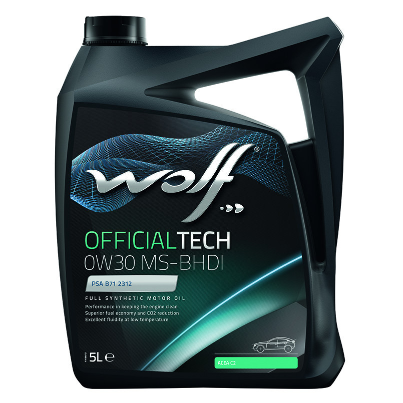 Wolf OfficialTech 0W-30 MS-BHDI 5л (8323591) Синтетична моторна олива PSA B71 2312