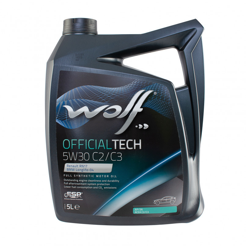 Wolf OfficialTech 5W-30 C2/C3 5л (8332579) Синтетична моторна олива Renault RN 17