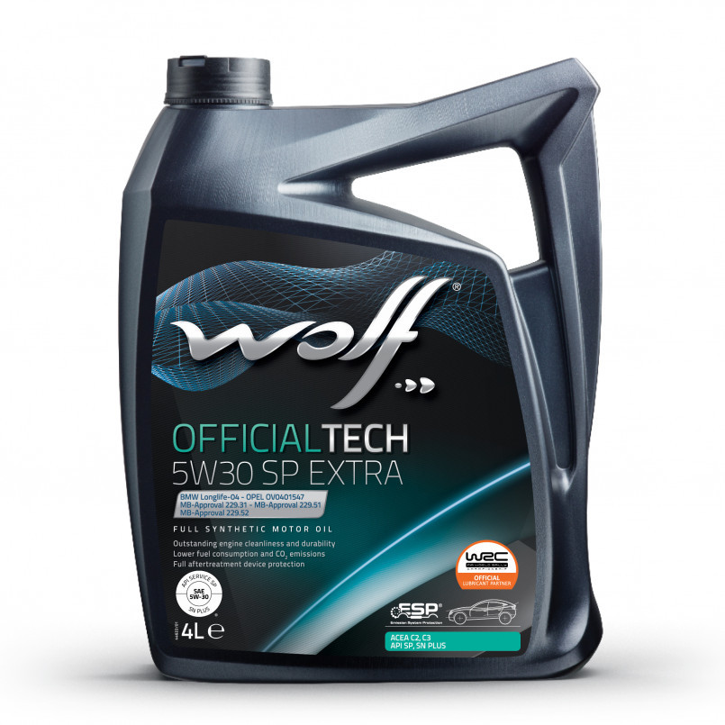 Wolf OfficialTech 5W-30 C3 SP EXTRA 4л (1049359) Синтетична моторна олива