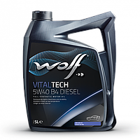 Wolf VitalTech 5W-40 B4 Diesel 5л (1042635) Синтетическое моторное масло