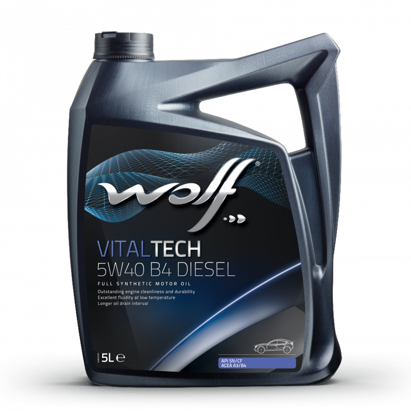 Wolf VitalTech 5W-40 B4 Diesel 5л (1042635) Синтетична моторна олива