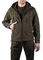 Тактична куртка SMILO soft shell olive S