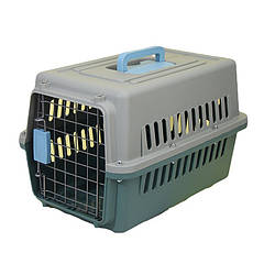 Сумка переноска для котів пластикова Pet Style "Door" 42х32х30 см
