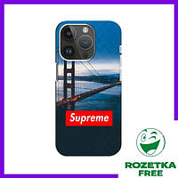 Чехол с принтом Суприм для iPhone 14 Pro / Чехлы Supreme на Айфон 14 Про