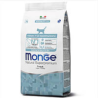 MONGE CAT Monoprotein Kitten с форелью Монж киттен с форелью для котят, 1,5 кг