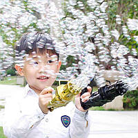 Дитячий пістолет для бульбашок Gatling, річна автоматична машина для мильних бульбашок