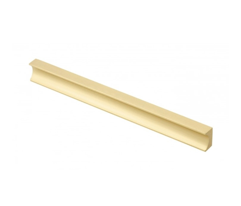 Ручка меблева GTV GROOVE, C=160 mm, L = 190 mm, Al, Світле брашоване золото, фото 1