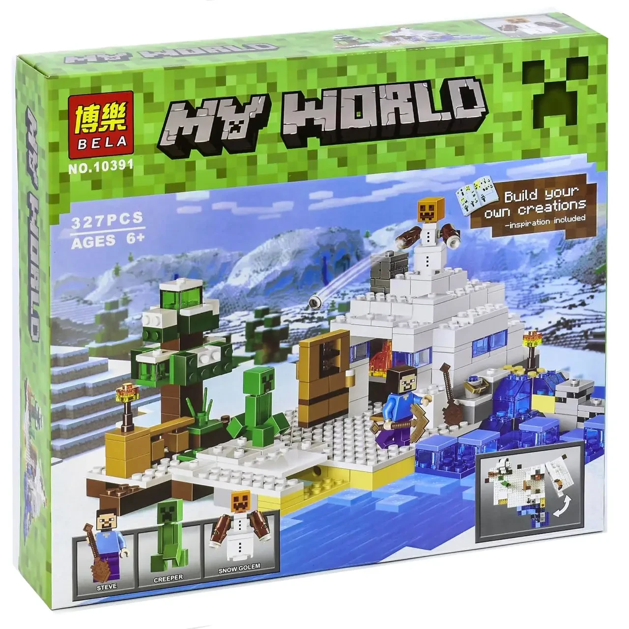 Конструктор My World Minecraft Сніжний притулок (327 деталей) 10391