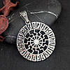 Чорне сонце в рунічному колі Футарку Кулон амулет талісман, фото 7
