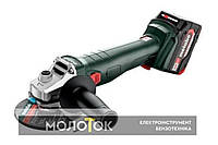 Акумуляторна кутова шліфувальна машинка Metabo W 18 L 9-125