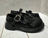 Шкільні дитячі туфлі Clibee  для дівчинки 26-30 чорний, фото 5