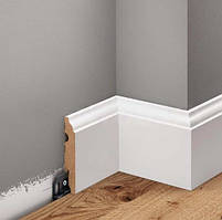 Плінтус МДФ (90*16*2200мм) білий фарбований ламінований в RAl 9003 з можливістю фарбування в будь-який колір