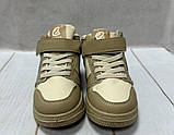 Високі дитячі кросівки Clibee найк 26-29 бежеві, фото 6