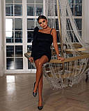 Красива жіноча оксамитова сукня новинка 2023, фото 5