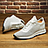 Шкіряні брендові чоловіче взуття білого кольору 57312п-бел, фото 3