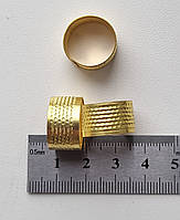 Наперсток-кольцо / h-1 см / ø-1,7см / золотой