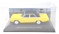 Колекційна модель авто 1/43 Dodge Grand Sedan Yellow 1976 DEAgostini American Cars