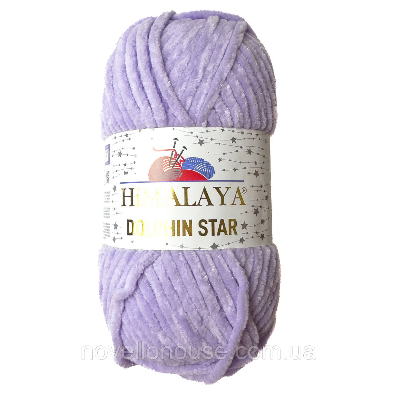 Himalaya DOLPHİN STAR (Гімалаї Долфін стар) № 92105 бузковий (Пряжа велюр з люрексом, нитки для в'язання плюшева)