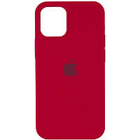 Оригинальный чехол для iPhone 14 Plus Silicone Case Full Rose Red