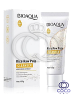 Пенка для умывания с рисом Bioaqua Rice Raw Pulp Cleancer 100g