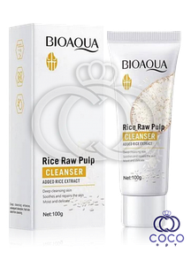 Пінка для вмивання з рисом Bioaqua Rice Raw Pulp Cleancer 100g