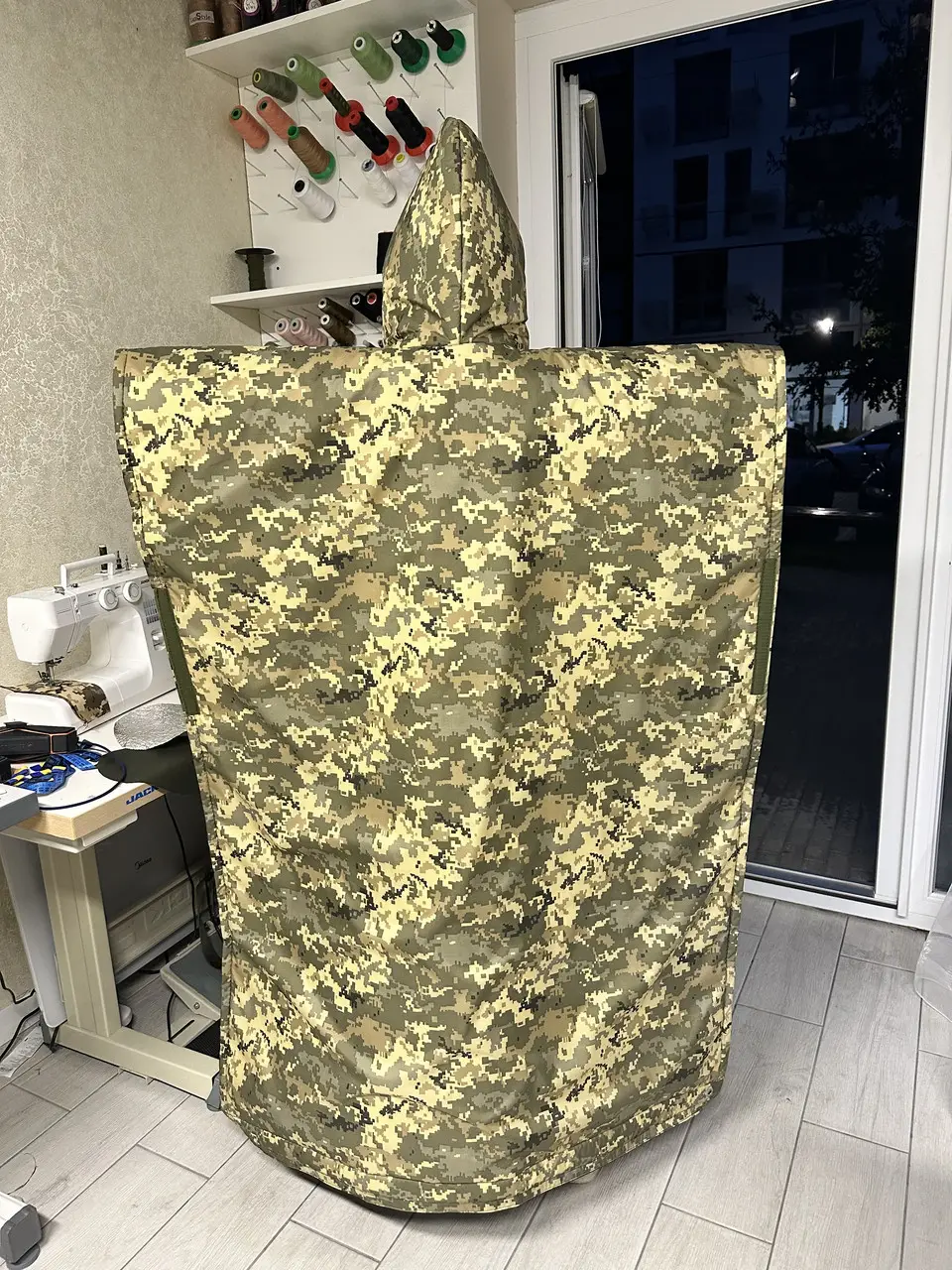 Антитепловізор, двосторонній маскувальний плащ — камуфляжний плащ пончо накидка