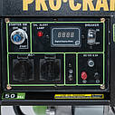 Генератор дизельний Procraft DP35 (3,3 кВт, електростарт, 2 роки гарантії), фото 8