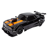 Машинка на радиоуправлении Dodge Challenger 4 WD RC 1:16 для дрифта свет дым запасные колеса 28.5см