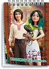 Блокнот на спіралі з наклейкою 40 аркушів 120х85 мм Дівчата, фото 3