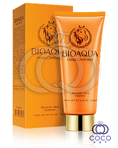 Пінка для вмивання Bioaqua Horse Oinment Miracle Skin Essence з кінською олією