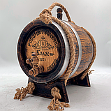 Дубова Бочка 5 л. для Віскі, Вина, Бочка для Алкоголю, Подарунок Батьку, Персональне Гравіювання, фото 6
