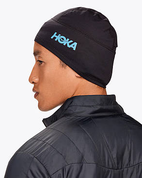 Шапка для бігу унісекс HOKA COLDSNAP FLEECE BEANIE 1147313 Black, фото 4