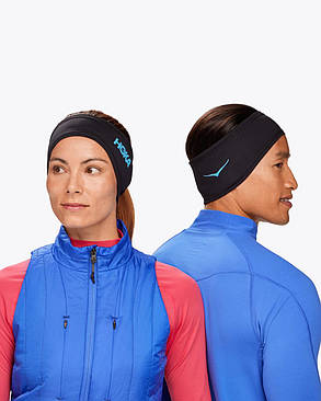 Пов'язка на голову для спорту унісекс HOKA COLDSNAP FLEECE HEADBAND 1147315 Black, фото 3