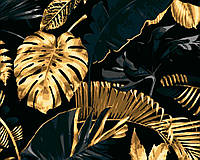 Картина за номерами Золото тропіків з золотою фарбою Riviera Blanca (RB-0758) 40 х 50 см