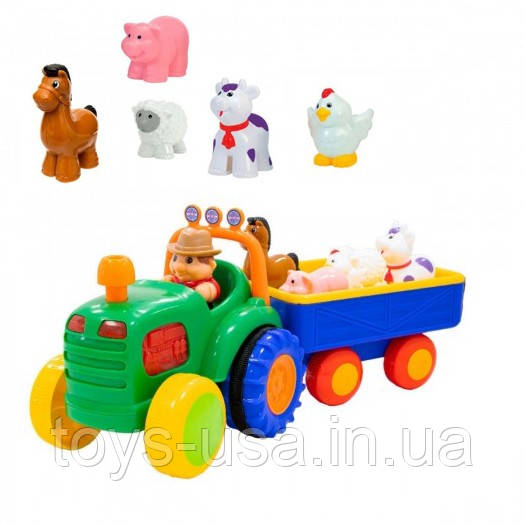 *Ігровий набір "Трактор з тваринами (ферма)" на українському Kiddieland арт. 024753, фото 1