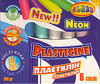 Пластилін "Class" ECO  6кол 100гр., 7625, шт