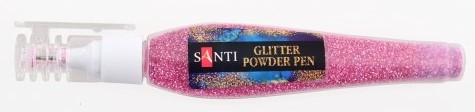 Ручка "Santi" з глітером, що висипається 411737 рожевий, 10г., шт, фото 1
