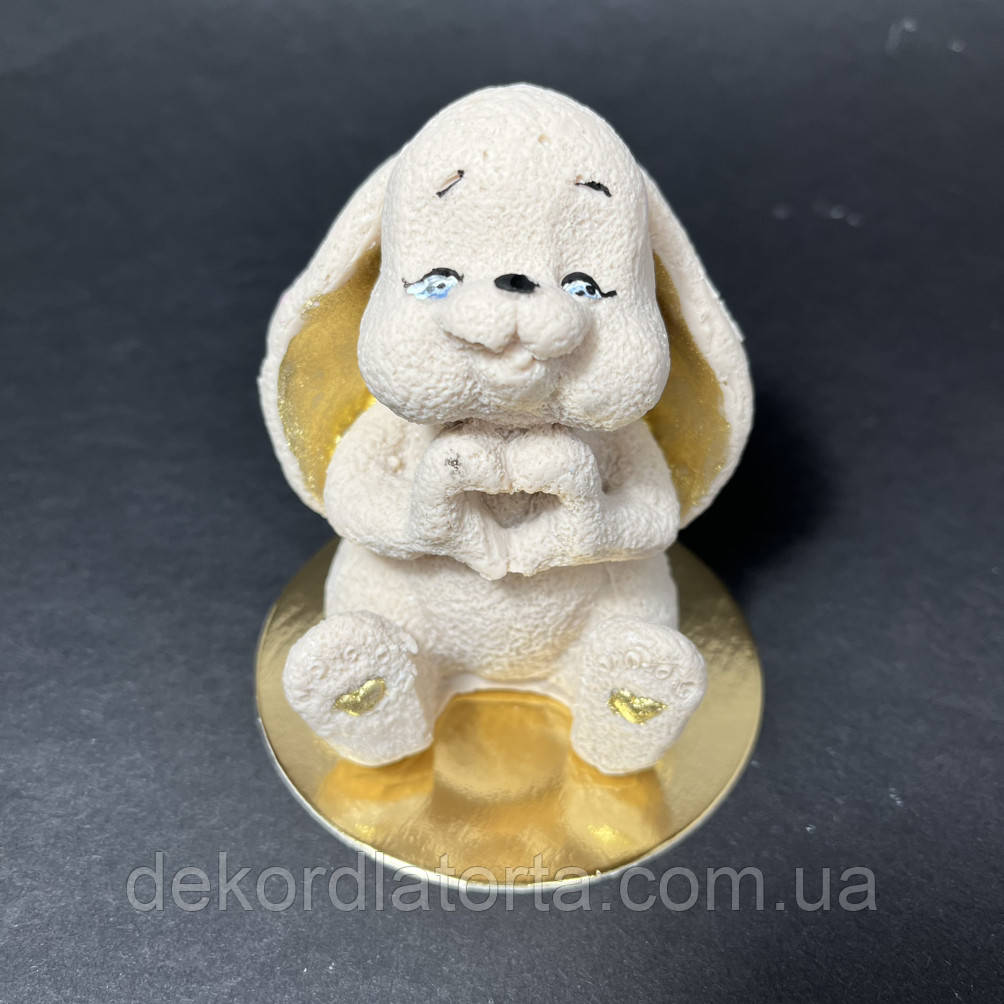 Шоколадна фігурка "Зайка лайк" золото