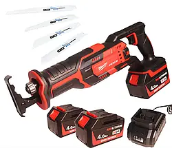 Акумуляторна шабельна пила Milwaukee M18 FSZ-OX 36V 4 Ah із зарядним і 2 акумуляторами