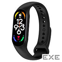 Силиконовый ремешок BeCover для Xiaomi Mi Smart Band 7 Black (707476)