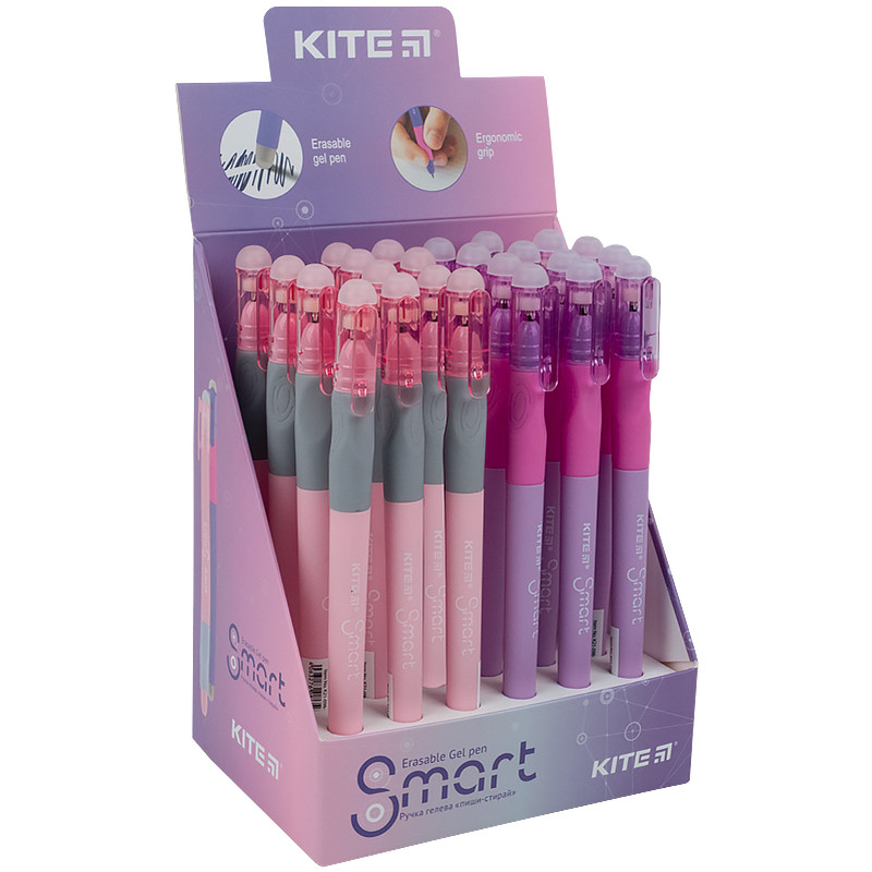 Ручка гелева "Kite" дитяча "пиши-стирай" K23-098-2 Smart 5 синя, шт, фото 1