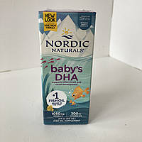 Nordic naturals Baby s DHA with D3, ДГК для дітей з вітаміном D3, 1050 мг, 60 мл