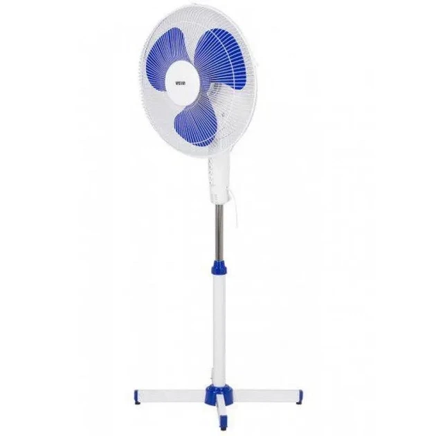 Вентилятор Підлоговий Wimpex Wx-1611 Біло-Синій.Максимальна потужність 100 Вт