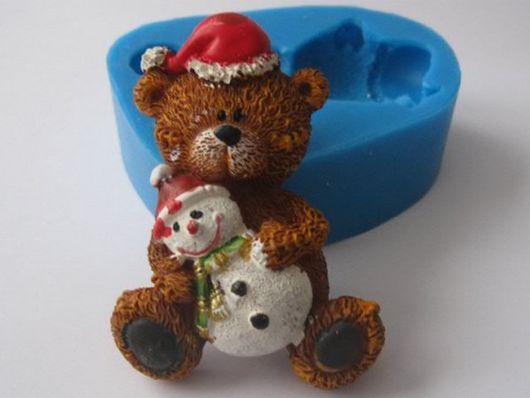 Силіконовий молд Новорічний ведмедик 1, фото 1