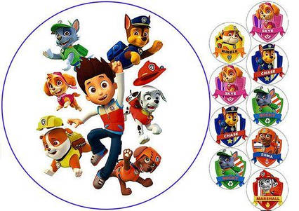 Вафельна картинка Щенячий патруль 3